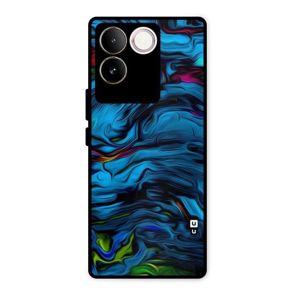 Beautiful Abstract Design Art Metal Back Case for iQOO Z7 Pro