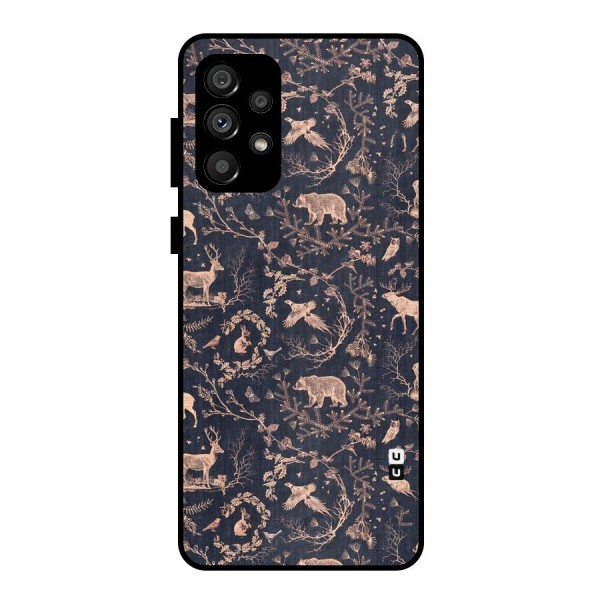 Beautiful Animal Design Metal Back Case for Galaxy A73 5G