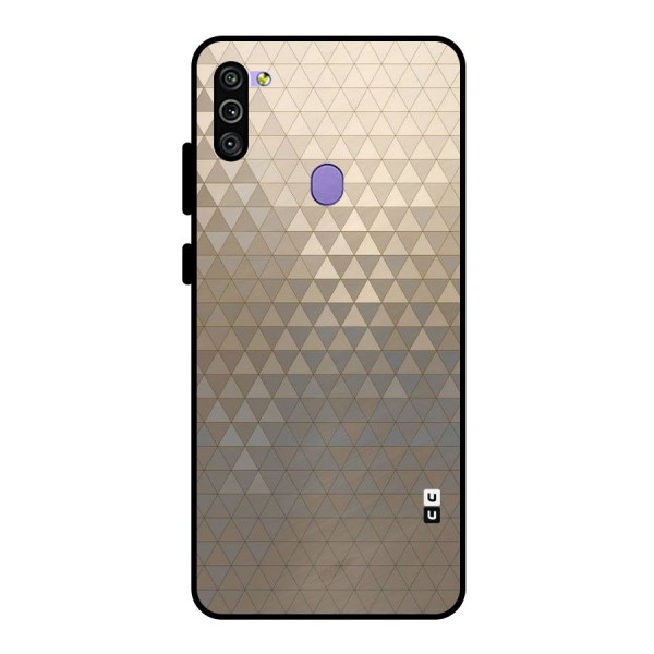 Beautiful Golden Pattern Metal Back Case for Galaxy M11