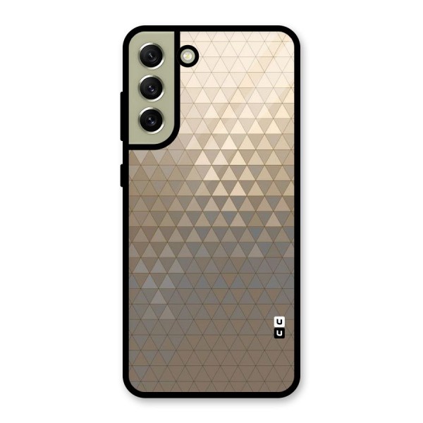 Beautiful Golden Pattern Metal Back Case for Galaxy S21 FE 5G (2023)