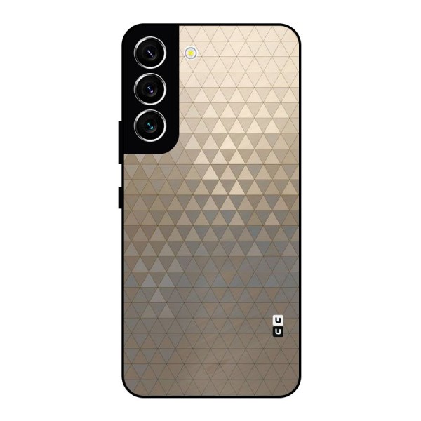 Beautiful Golden Pattern Metal Back Case for Galaxy S22 5G