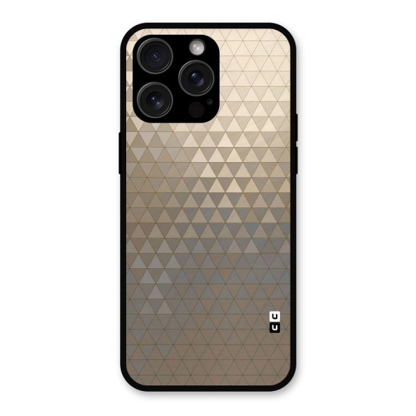 Beautiful Golden Pattern Metal Back Case for iPhone 15 Pro Max
