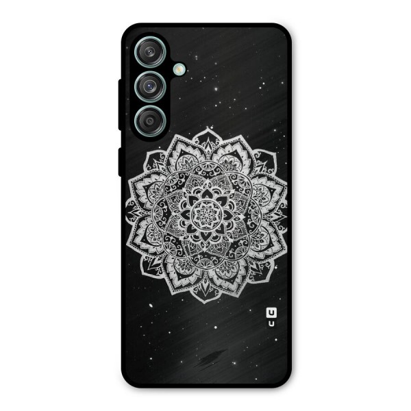 Beautiful Mandala Design Metal Back Case for Galaxy M55 5G