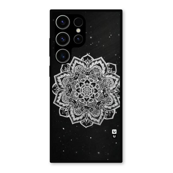 Beautiful Mandala Design Metal Back Case for Galaxy S23 Ultra