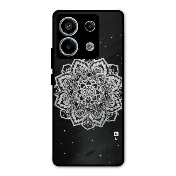 Beautiful Mandala Design Metal Back Case for Redmi Note 13 Pro 5G