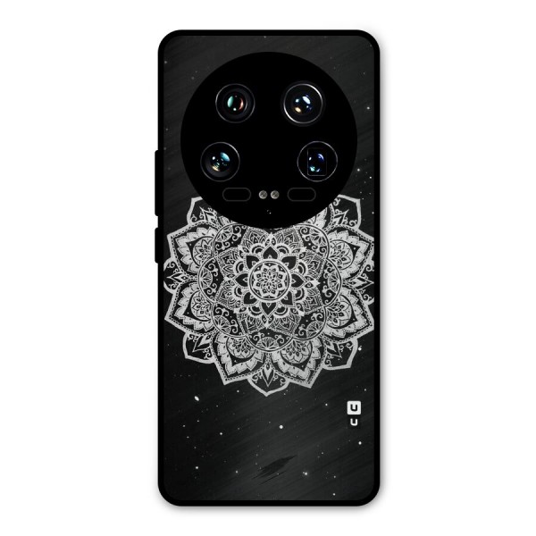 Beautiful Mandala Design Metal Back Case for Xiaomi 14 Ultra