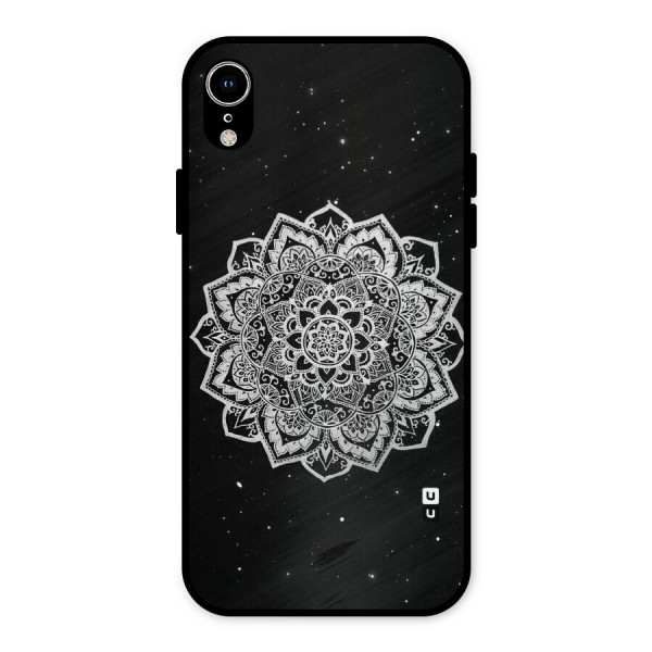 Beautiful Mandala Design Metal Back Case for iPhone XR