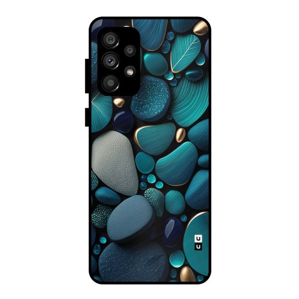 Beautiful Pebble Stones Metal Back Case for Galaxy A73 5G