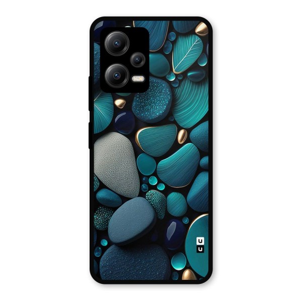Beautiful Pebble Stones Metal Back Case for Redmi Note 12 5G
