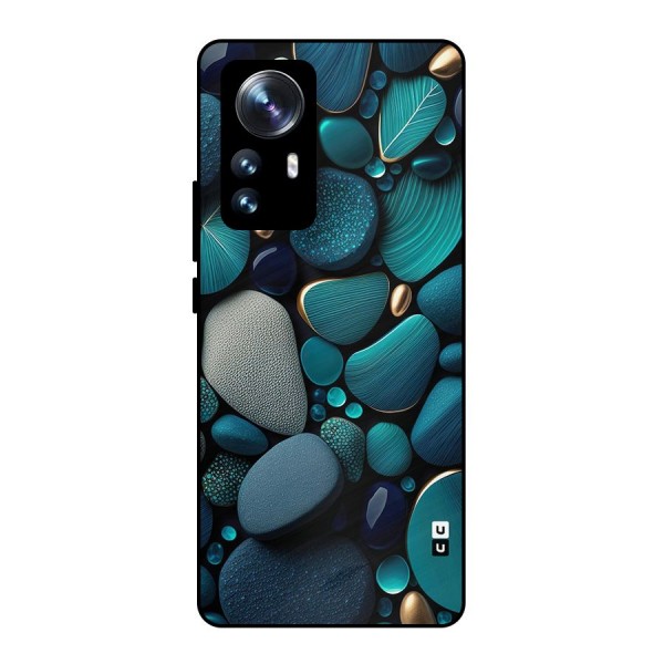 Beautiful Pebble Stones Metal Back Case for Xiaomi 12 Pro