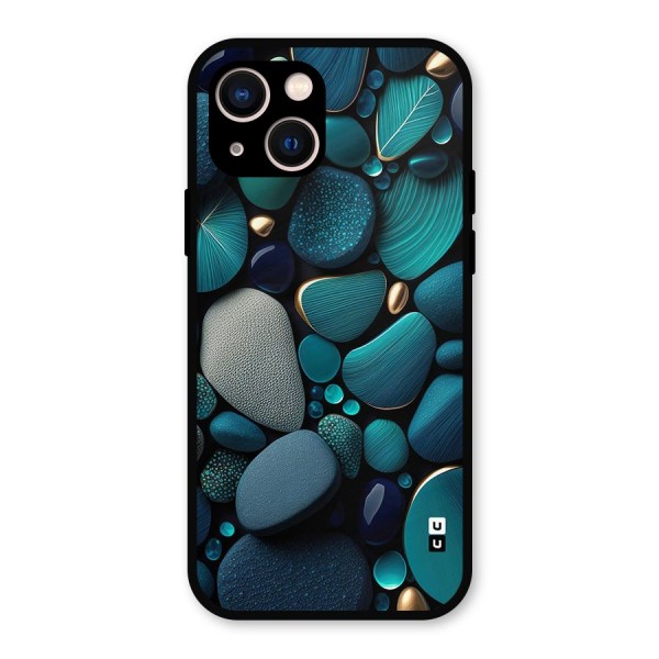 Beautiful Pebble Stones Metal Back Case for iPhone 13