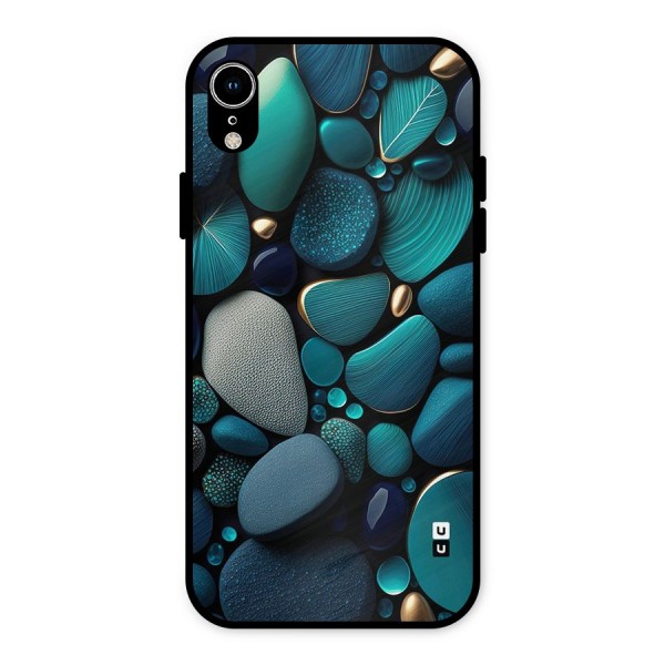 Beautiful Pebble Stones Metal Back Case for iPhone XR