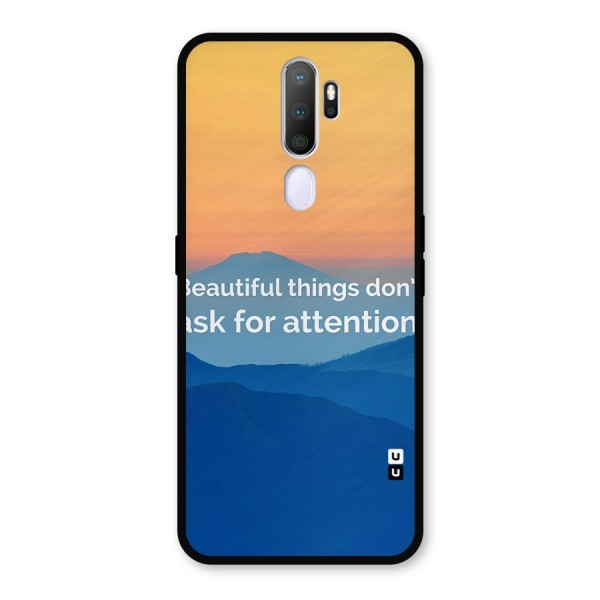 Beautiful Things Quote Metal Back Case for Oppo A9 (2020)