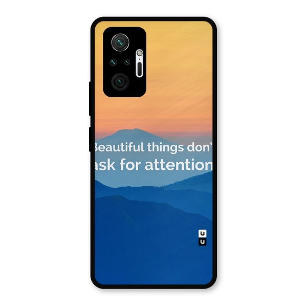 Beautiful Things Quote Metal Back Case for Redmi Note 10 Pro