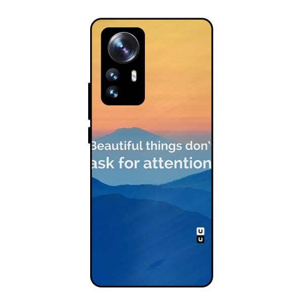 Beautiful Things Quote Metal Back Case for Xiaomi 12 Pro