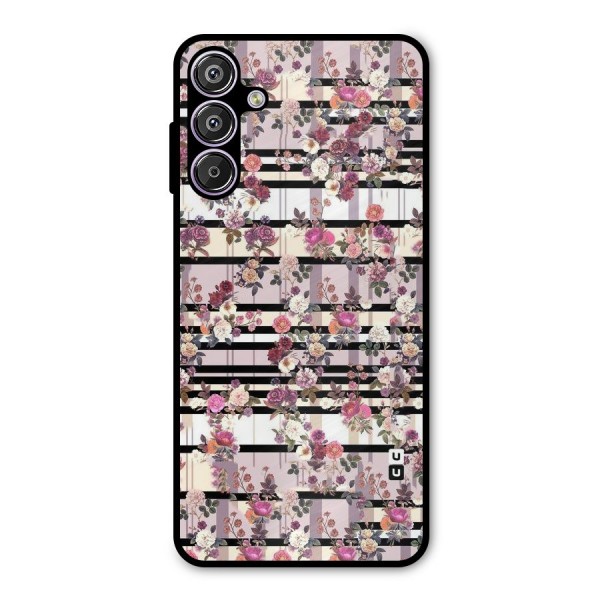 Beauty In Floral Metal Back Case for Galaxy F15