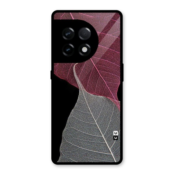 Beauty Leaf Glass Back Case for OnePlus 11R