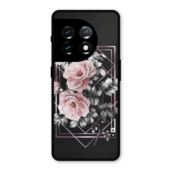 Beguilling Pink Floral Metal Back Case for OnePlus 11