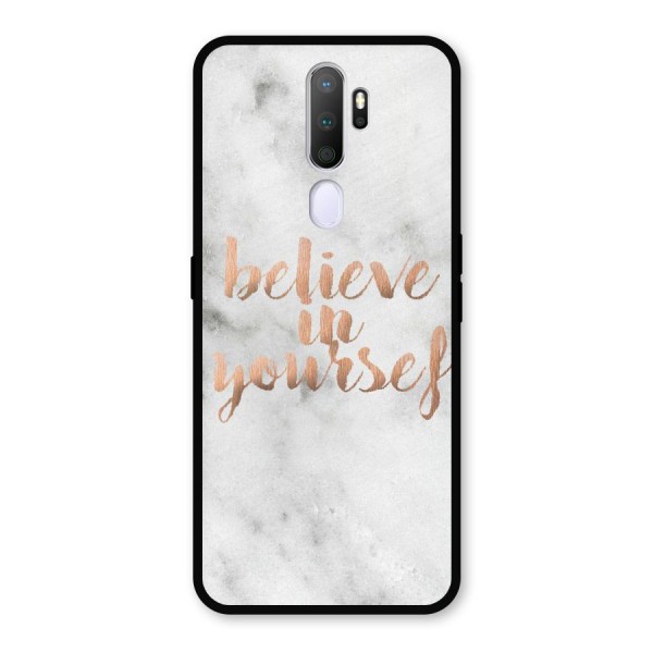 Believe in Yourself Metal Back Case for Oppo A9 (2020)