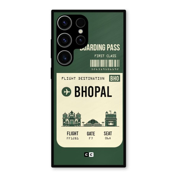 Bhopal Boarding Pass Metal Back Case for Galaxy S23 Ultra