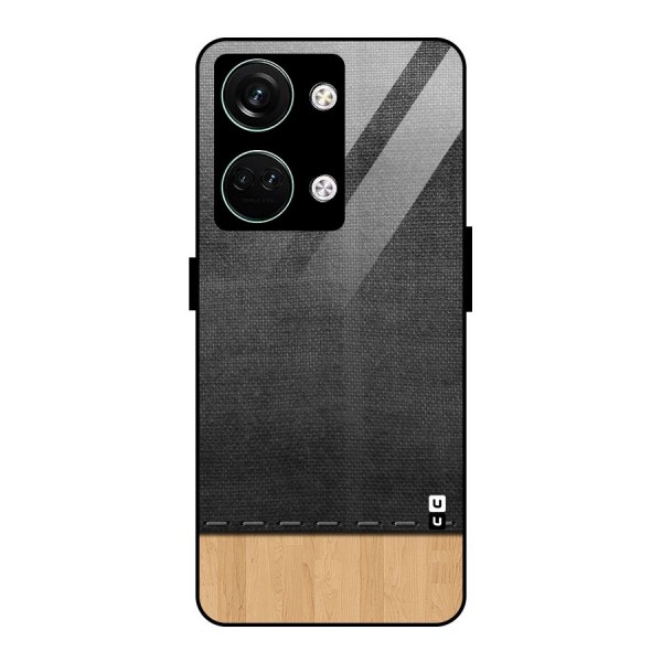 Bicolor Wood Texture Glass Back Case for Oneplus Nord 3