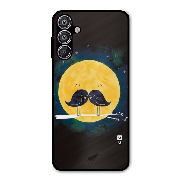 Bird Moustache Metal Back Case for Galaxy F15