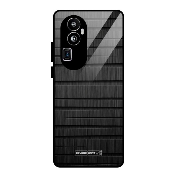 Black Abstract Glass Back Case for Oppo Reno10 Pro Plus
