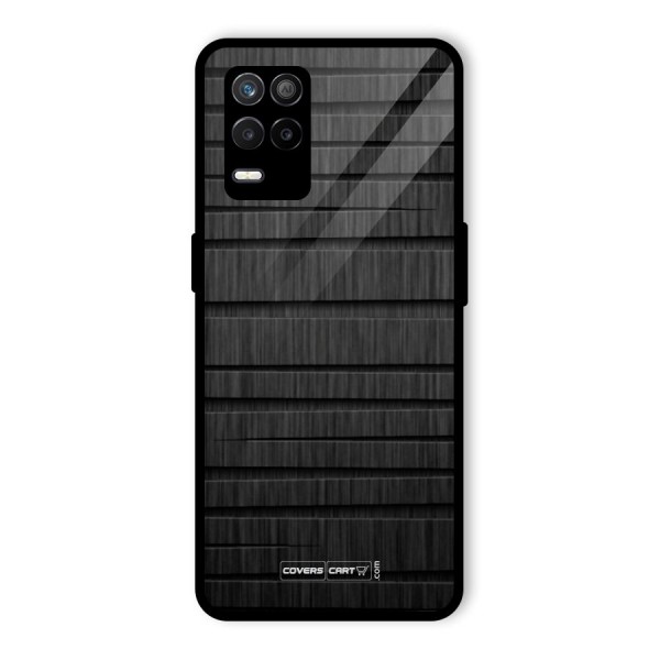 Black Abstract Glass Back Case for Realme 8s 5G