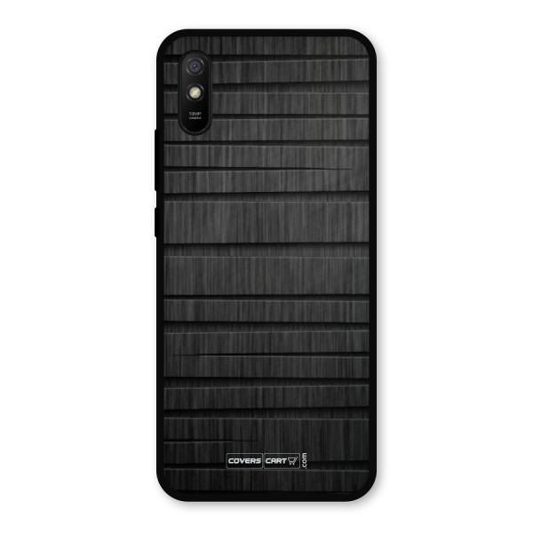 Black Abstract Metal Back Case for Redmi 9i