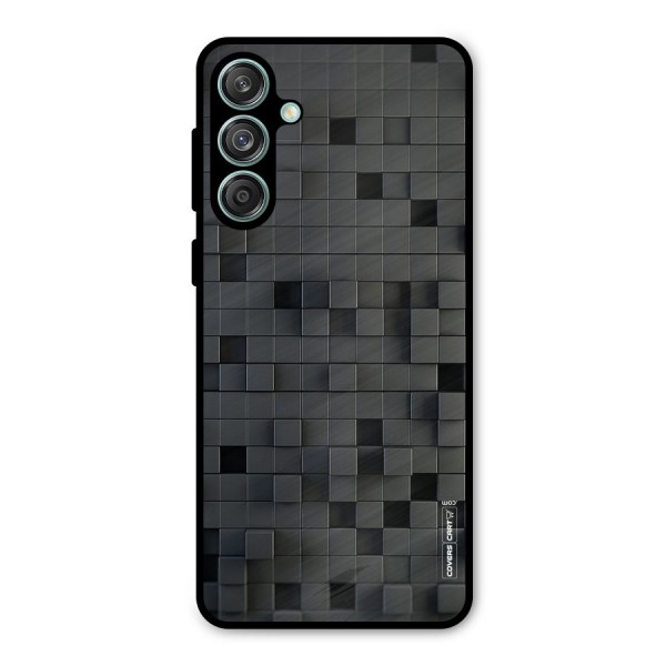 Black Bricks Metal Back Case for Galaxy M55 5G