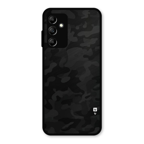Black Camouflage Metal Back Case for Galaxy A14 5G