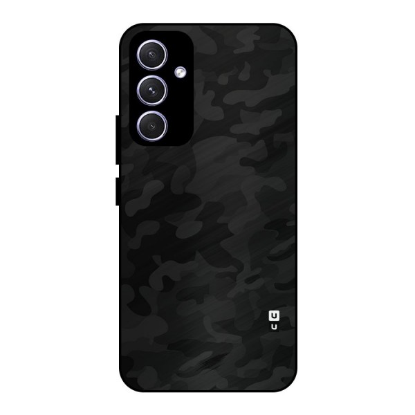 Black Camouflage Metal Back Case for Galaxy A54