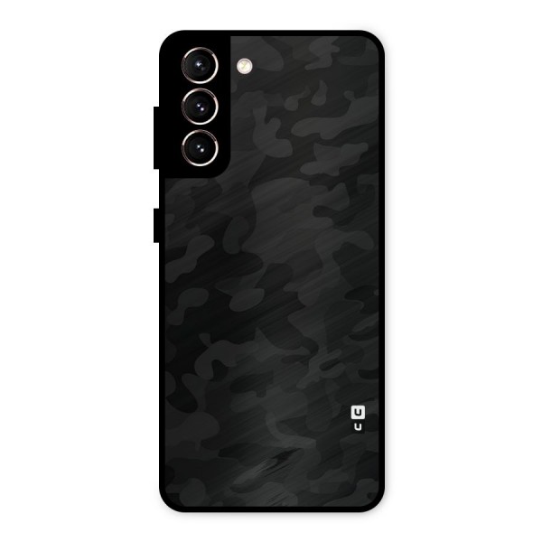 Black Camouflage Metal Back Case for Galaxy S21 5G