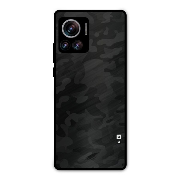 Black Camouflage Metal Back Case for Motorola Edge 30 Ultra