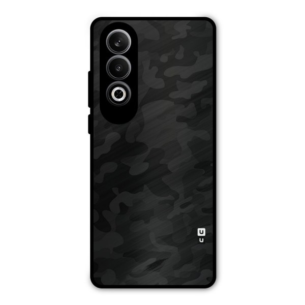 Black Camouflage Metal Back Case for OnePlus Nord CE4