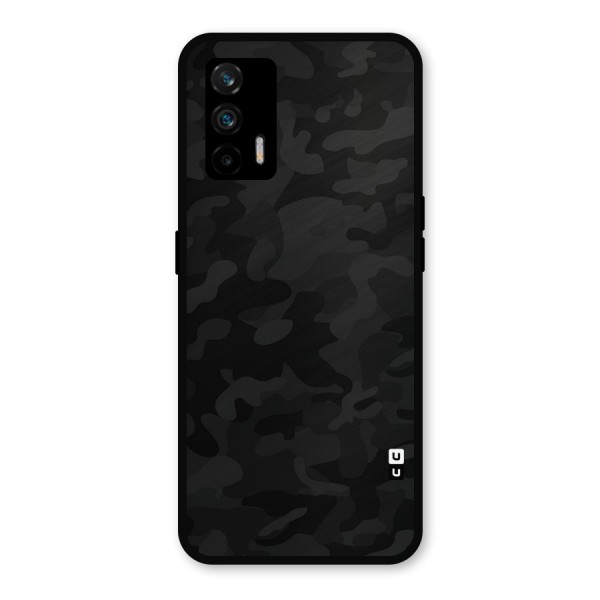 Black Camouflage Metal Back Case for Realme X7 Max