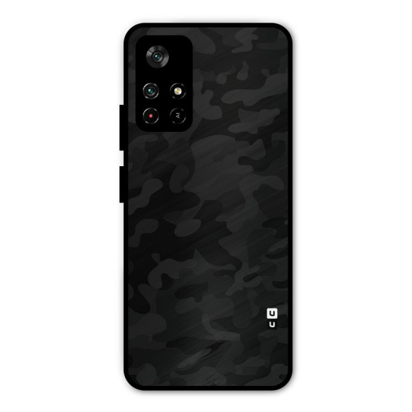 Black Camouflage Metal Back Case for Redmi Note 11T 5G