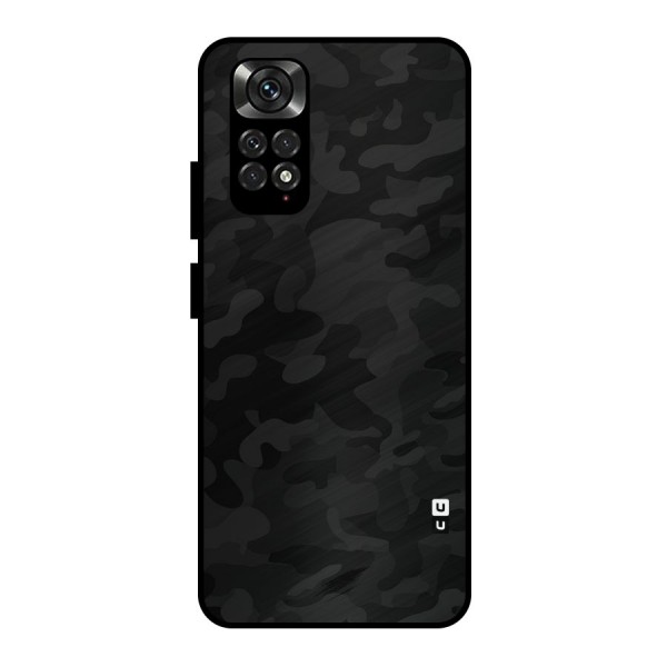 Black Camouflage Metal Back Case for Redmi Note 11 Pro