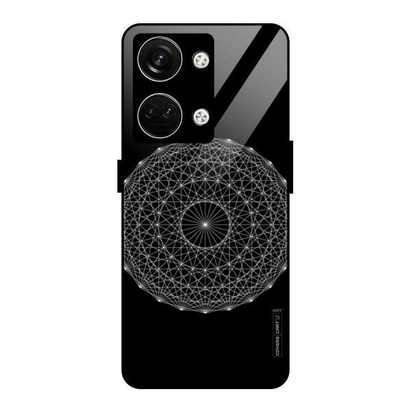 Black Clipart Glass Back Case for Oneplus Nord 3