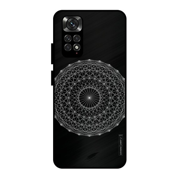 Black Clipart Metal Back Case for Redmi Note 11 Pro