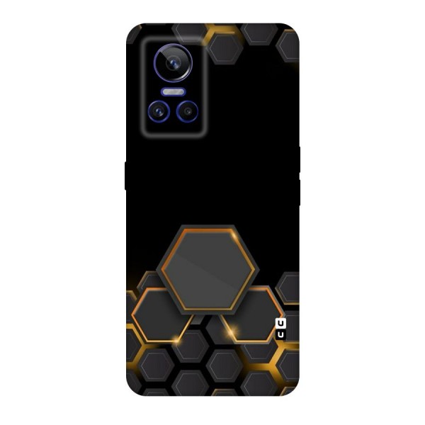Black Gold Hexa Original Polycarbonate Back Case for Realme GT Neo 3