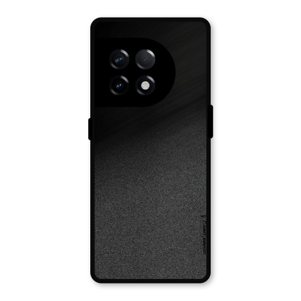 Black Grey Noise Fusion Metal Back Case for OnePlus 11R