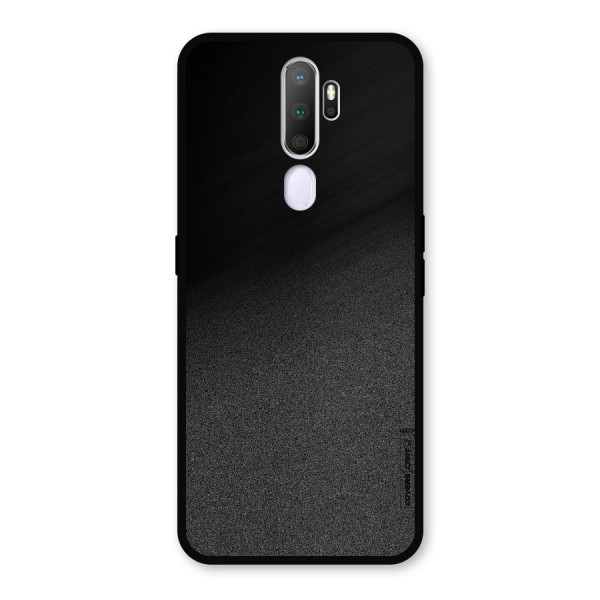 Black Grey Noise Fusion Metal Back Case for Oppo A9 (2020)