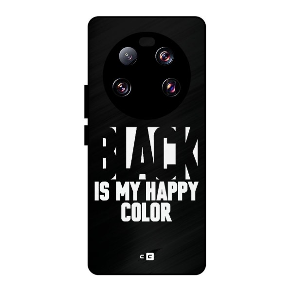 Black My Happy Color Metal Back Case for Xiaomi 13 Ultra