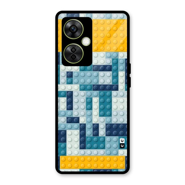 Blocks Blues Glass Back Case for OnePlus Nord CE 3 Lite