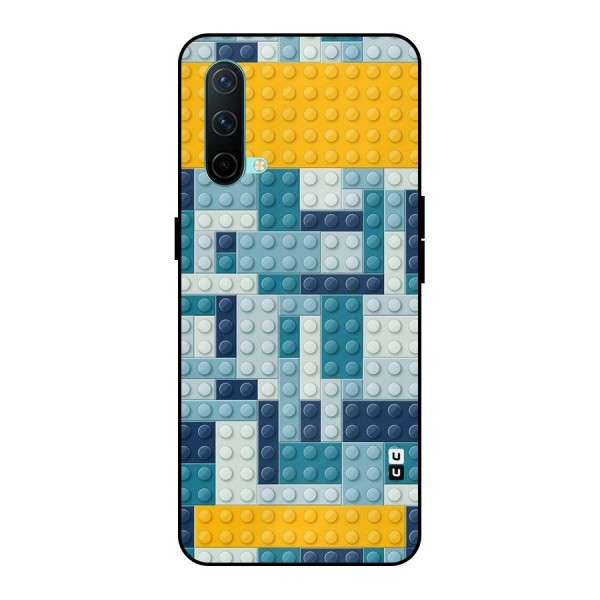 Blocks Blues Metal Back Case for OnePlus Nord CE 5G