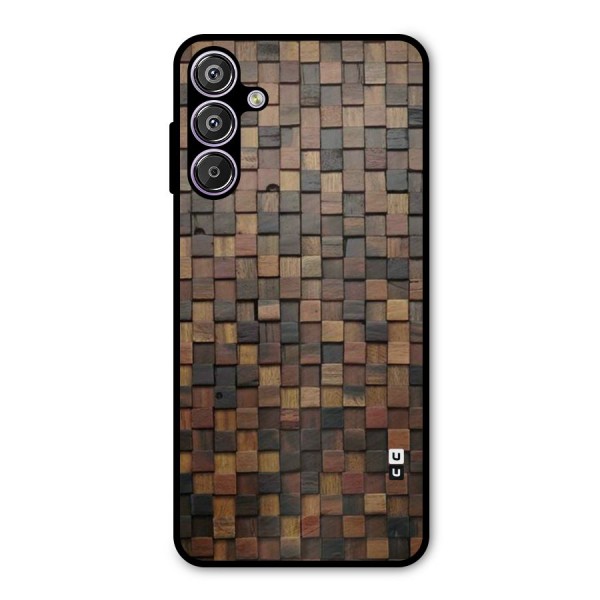 Blocks Of Wood Metal Back Case for Galaxy M15