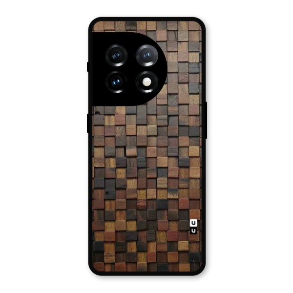 Blocks Of Wood Metal Back Case for OnePlus 11