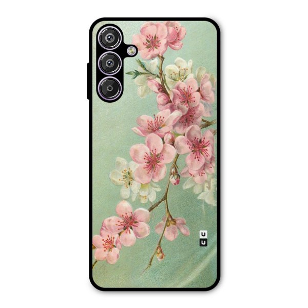 Blossom Cherry Design Metal Back Case for Galaxy F15