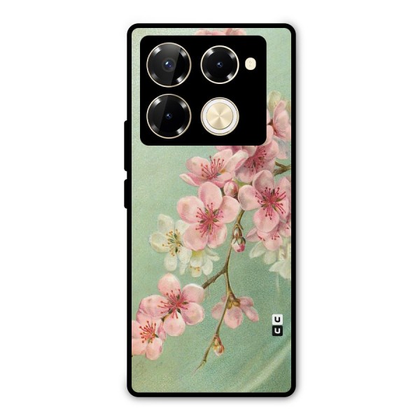 Blossom Cherry Design Metal Back Case for Infinix Note 40 Pro